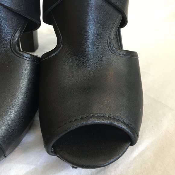 Kelsi Dagger Marcelle Booties Open Toe Heels - Picture 6 of 8